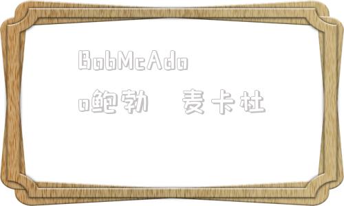 BobMcAdoo鲍勃•麦卡杜的简单介绍